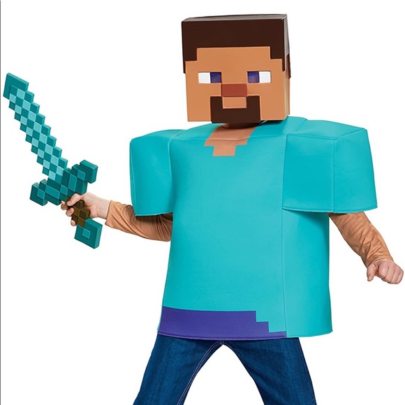 MINECRAFT Classic Steve Costume - Picture 5 of 6
